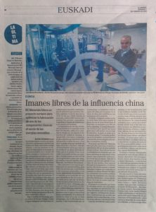 BCMaterials appears in the "El Mundo" newspaper