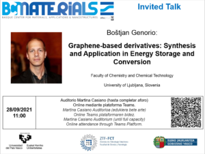 Graphene-based derivatives: Synthesis and Application in Energy Storage and Conversion by Boštjan Genorio