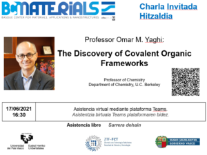 BCMaterials invited talk: Professor Omar M. Yaghi