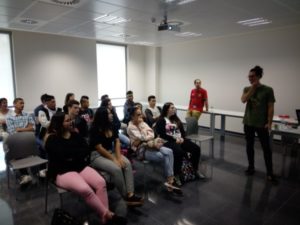 Zientziaz Blai: visita de alumnos de 4º ESO del IES Bertendona Zientziaz Blai: visita de alumnos de 4º ESO del IES Bertendona