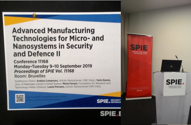 BCMaterials at Smart Sensors and Actuators at the SPIE meeting on Security and Defence BCMaterials at Smart Sensors and Actuators at the SPIE meeting on Security and Defence