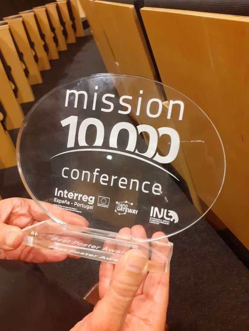 The best poster award at International Conference Mission 10000: Batteries The best poster award at International Conference Mission 10000: Batteries