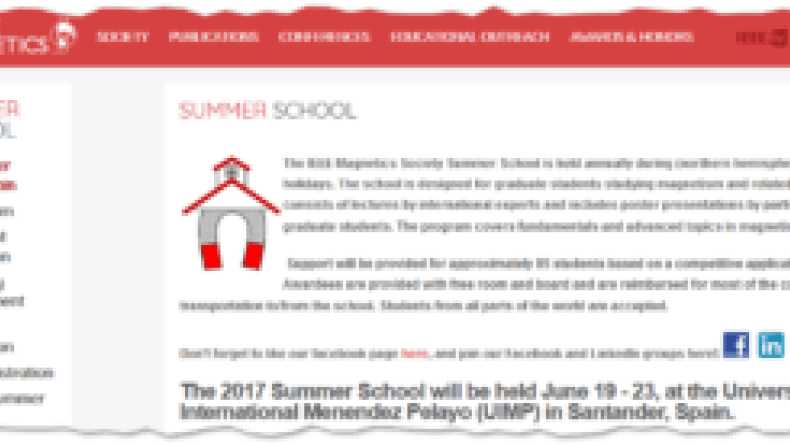 Galería de fotos de la IEEE Magnetics Summer School 2017