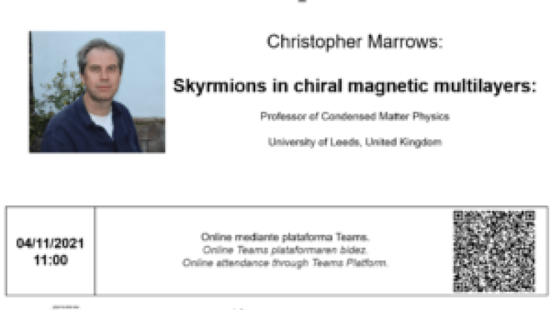 Invited talk: Christopher Marrows