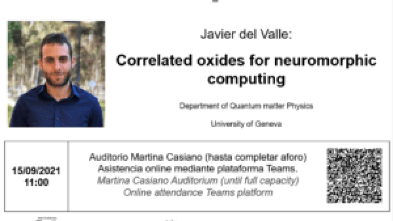 Correlated oxides for neuromorphic computing by Javier del Valle