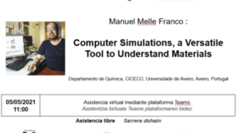 Online seminar BCMaterials Manuel Melle Franco