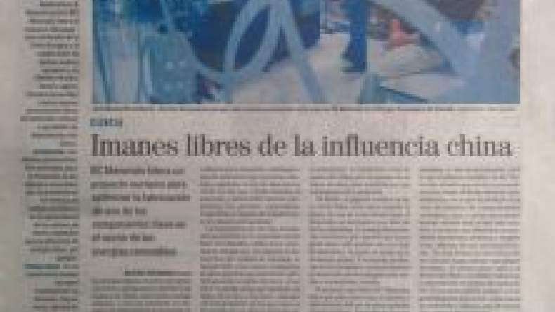 BCMaterials appears in the "El Mundo" newspaper