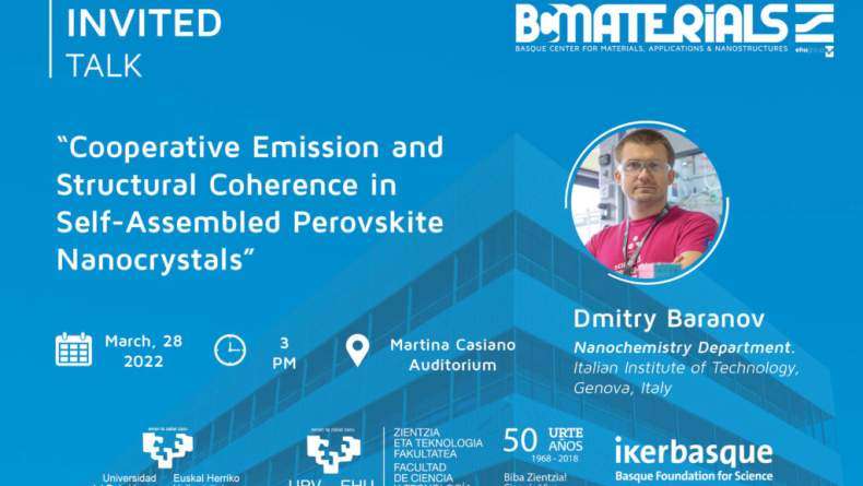 Dmitry Baranov: “Cooperative Emission and Structural Coherence in Self-Assembled Perovskite Nanocrystals”